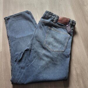Lands End Mens Traditional Fit Jeans Size 38 1/2 Denim Blue NWT